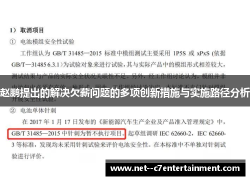 赵鹏提出的解决欠薪问题的多项创新措施与实施路径分析